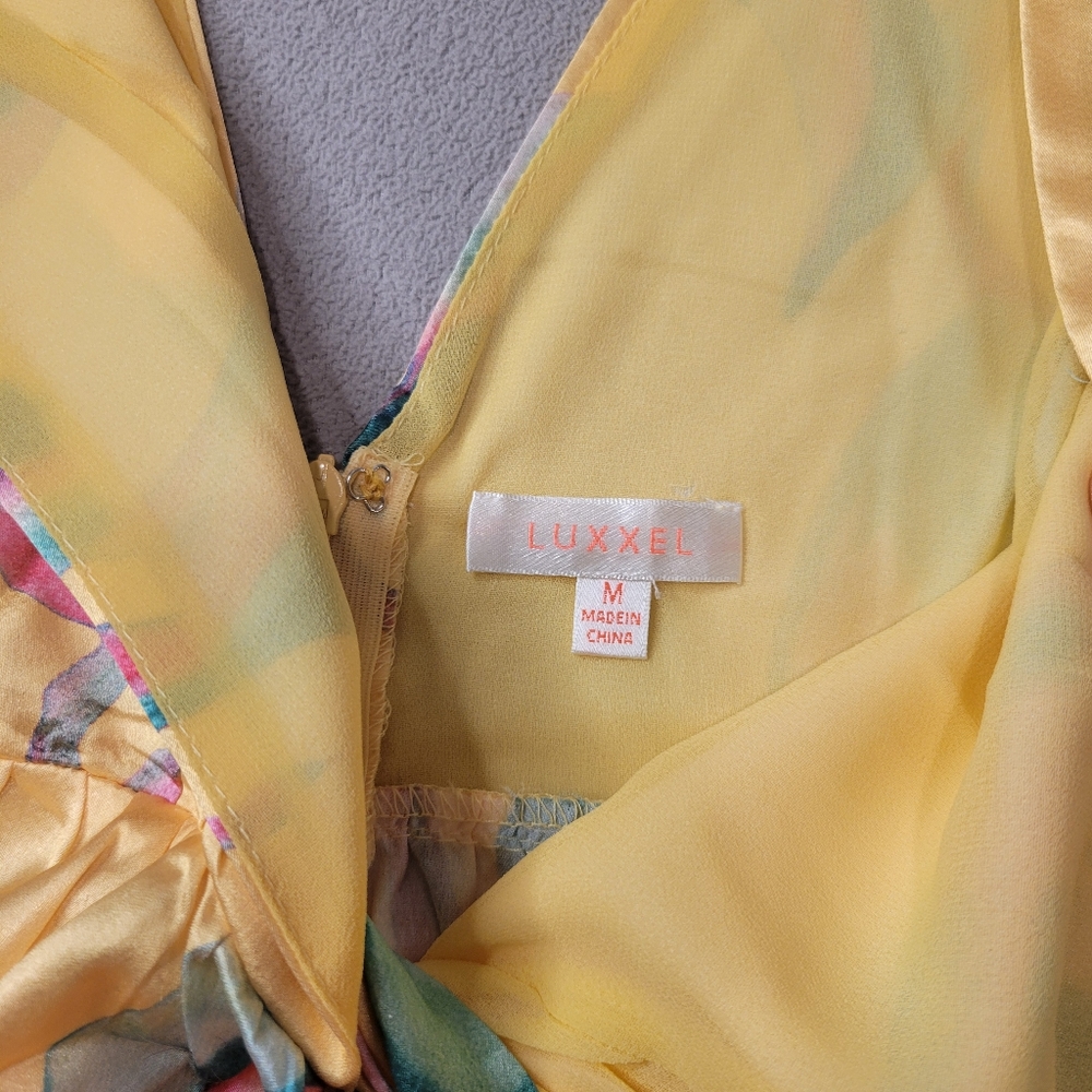 Luxxel Yellow Floral Mini Dress - Picture 9 of 11